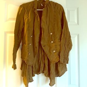 Free People Moss vintage Military Jacket